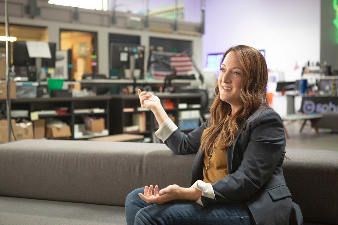 woman presenting ideas